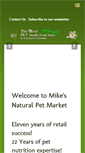 Mobile Screenshot of mikesnaturalpet.com