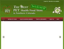 Tablet Screenshot of mikesnaturalpet.com